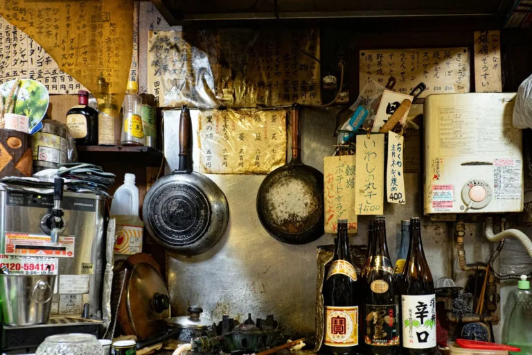 På restaurant i Japan